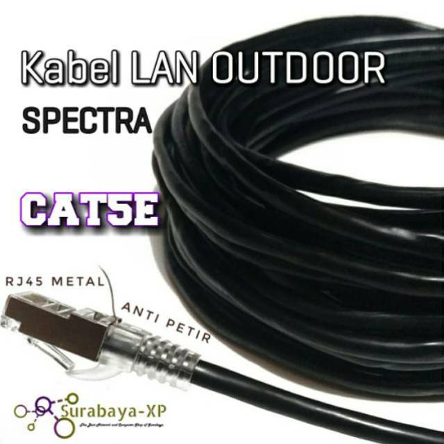 Kabel LAN 25M UTP STP CAT5E 25 M 25 Meter 25Meter FTP Outdoor SPECTRA bukan 20 meter
