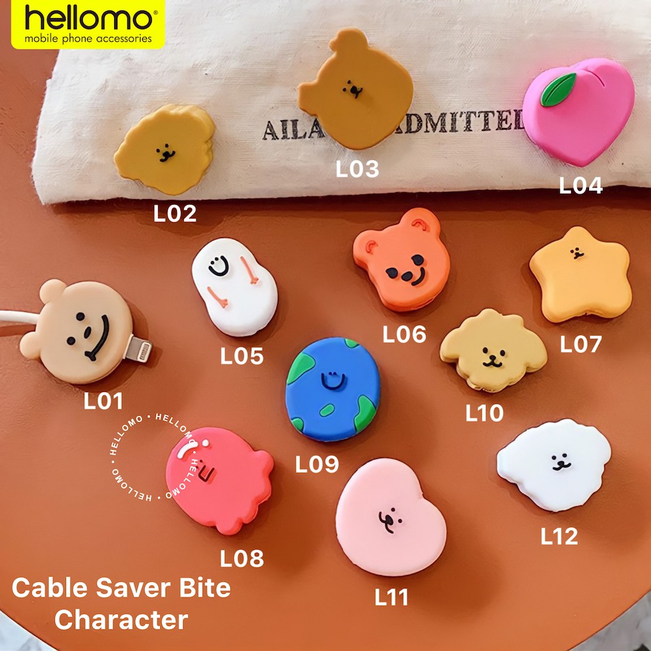 Cable Bite Karakter Pelindung Ujung Kabel Hp Character Cable Saver Lucu