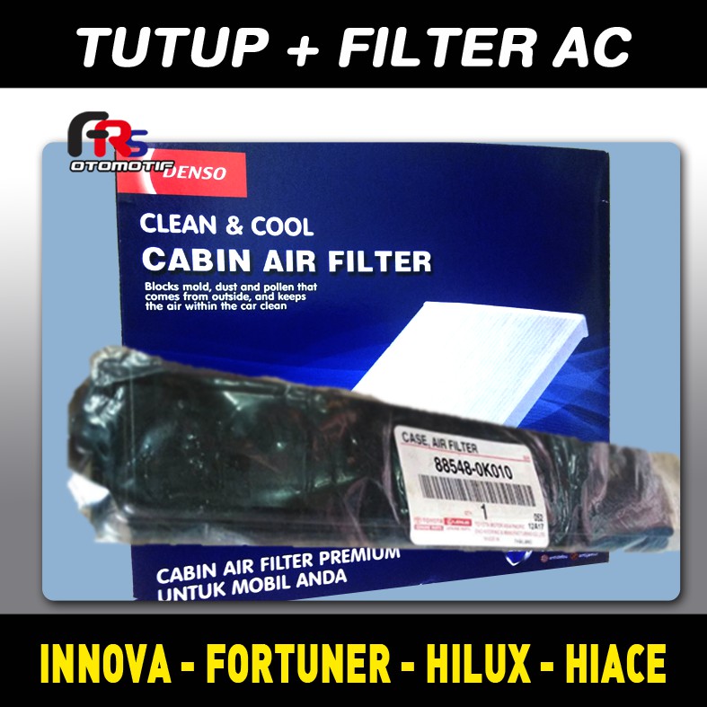 FILTER AC FILTER CABIN AC INNOVA FORTUNER SET COVER TUTUP FILTER AC