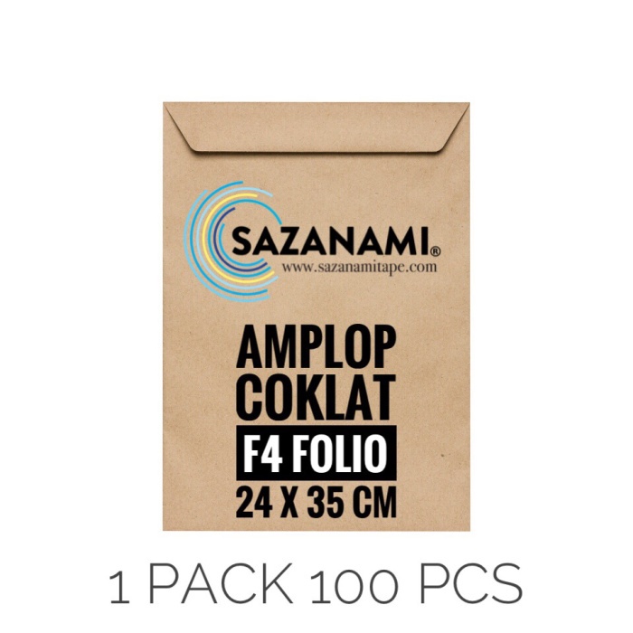 

Menyurat-Surat- Amplop Coklat F4 Folio 24 X 35Cm Amplop Surat Cokelat 1 Pack -Surat-Menyurat.