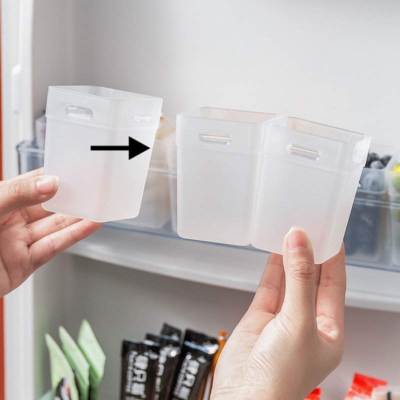 2pcs Kotak Penyimpanan Pakaian Dalam Multifungsi Untuk Pintu Samping Kulkas