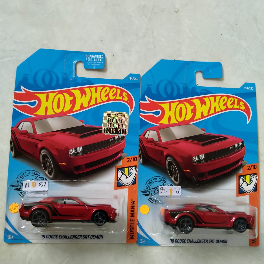 HW 18 DODGE CHALLENGER SRT DEMON HW MUSCLE MANIA