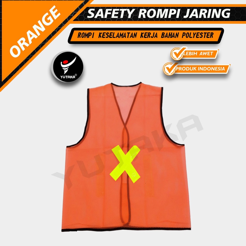 ROMPI JARING ROMPI SAFETY warna orange