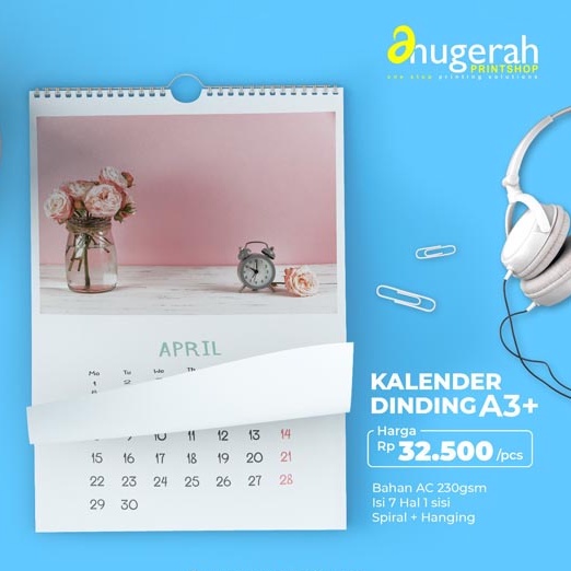 Jual Kalender Dinding 7 Lembar + Hanger_Tanpa Laminating (Promo ...