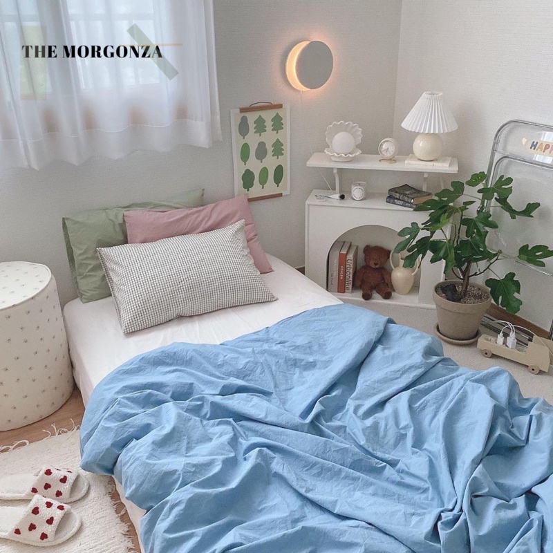 [Themorgonza] EXTRA SINGLE SIZE 90CM (NO.4) T20CM & T30CM • SPREI POLOS PASTEL SINGLE 90CM • AESTHET