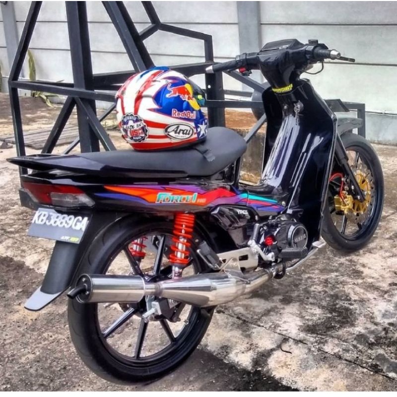 Striping Lis Sticker Standar Ori Yamaha Force1 1995 Striping Force 1 1995