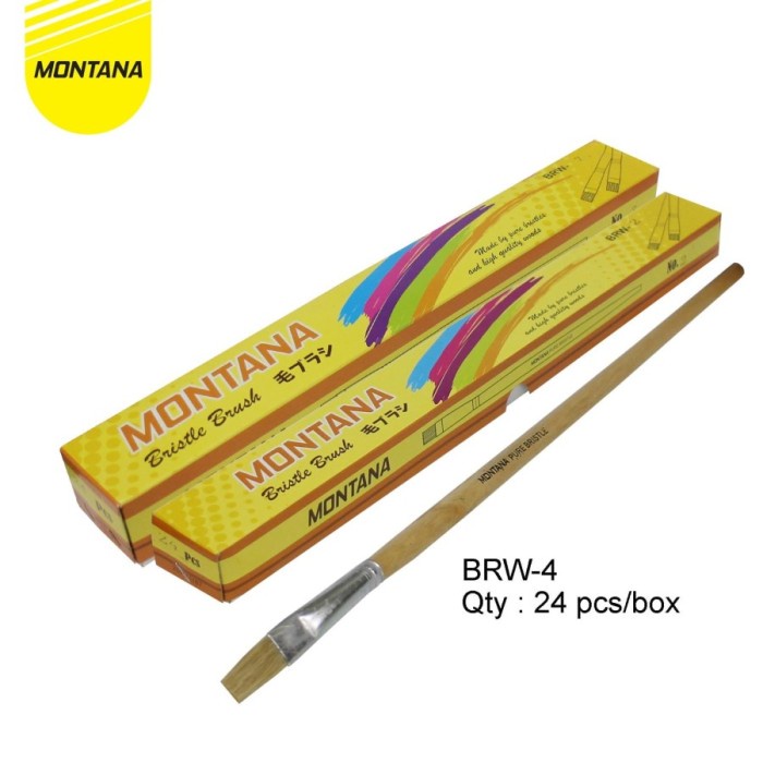 

Produk Terbaru Brush / Kuas Cat Air / Lukis / Acrylic Brw-4 No. 4 1 Kotak / 24 Pcs