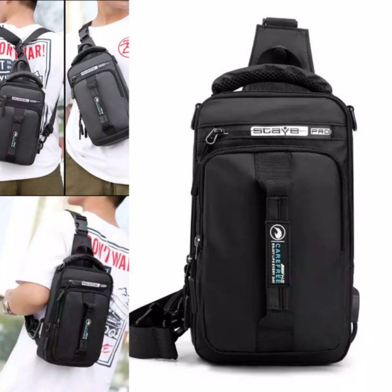 TAS SLEMPANG PRIA CASUAL SLEMPANG &amp; WAISTBAG
