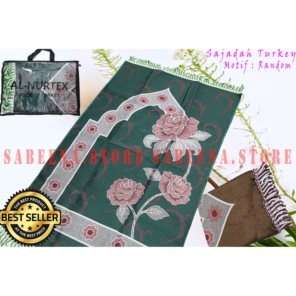 Sajadah Traveling Turkey Turki Ukuran Sedang Dewasa Oleh Oleh Haji dan Umbroh By Sabeena.Store