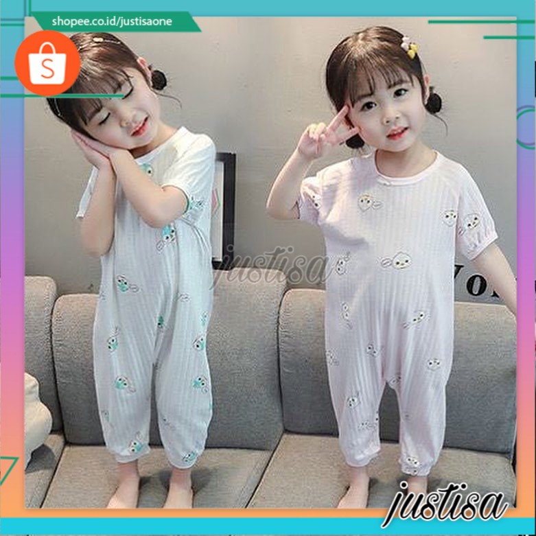 Promo !! Jumpsuit anak cewek LS jumpsuit chibi cute sz 2-4thn import