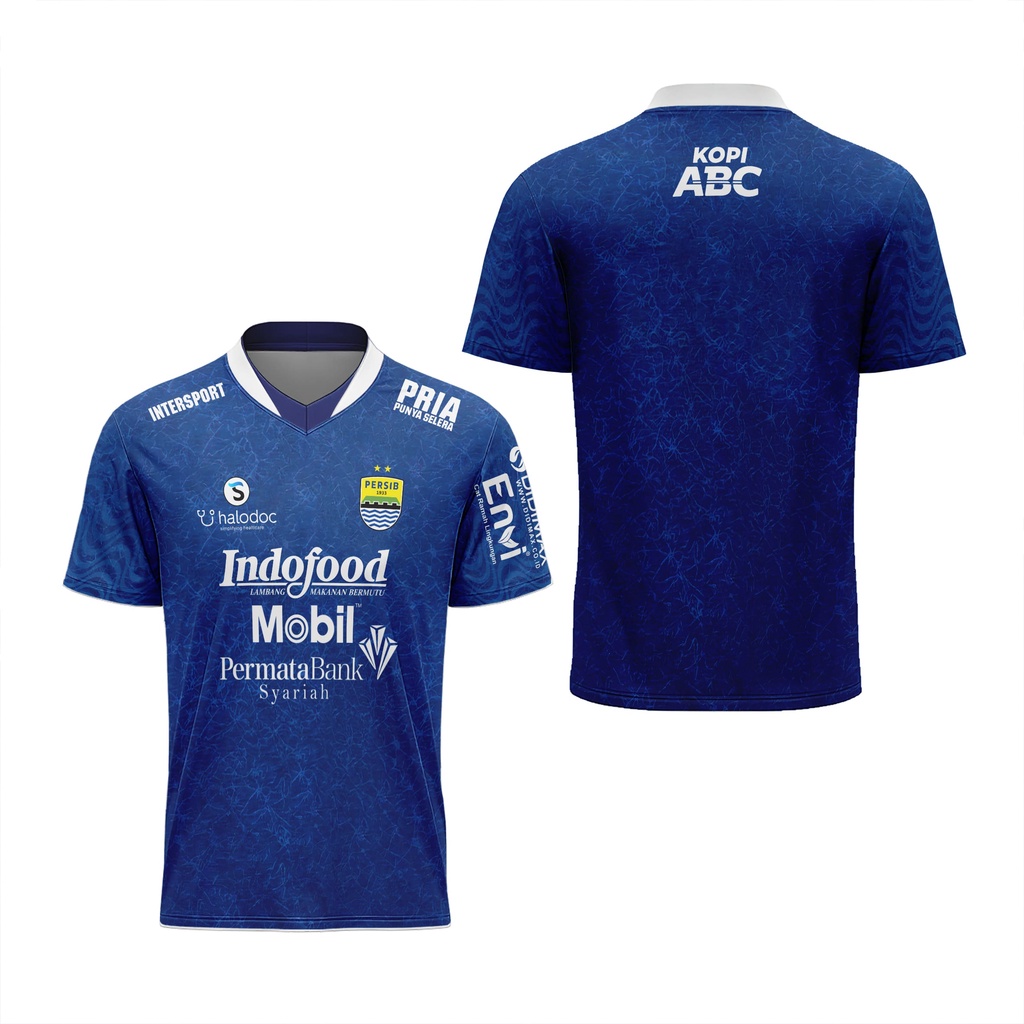 Fikastore - Jersey Persib Bandung 2021 | Kaos Jersey Bandung Home | Kaos Persib Pria