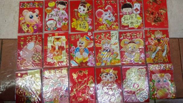 Kantong Angpao Tahun Babi Motif Random Isi 6Pcs