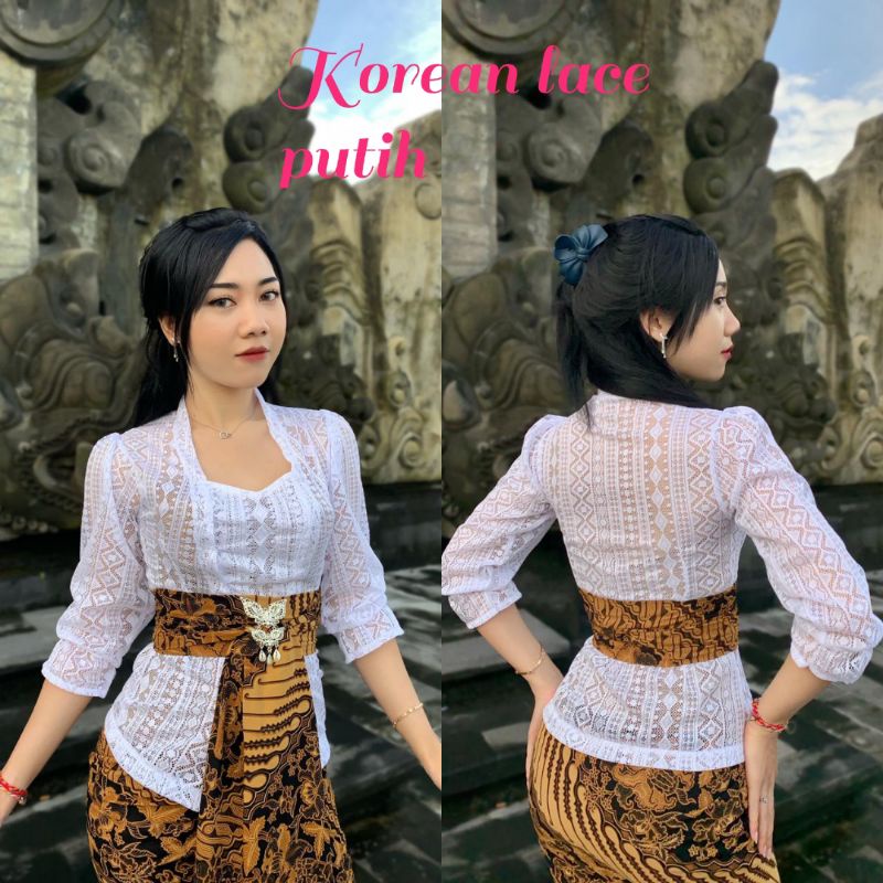 kebaya brokat Korea lace terbaru