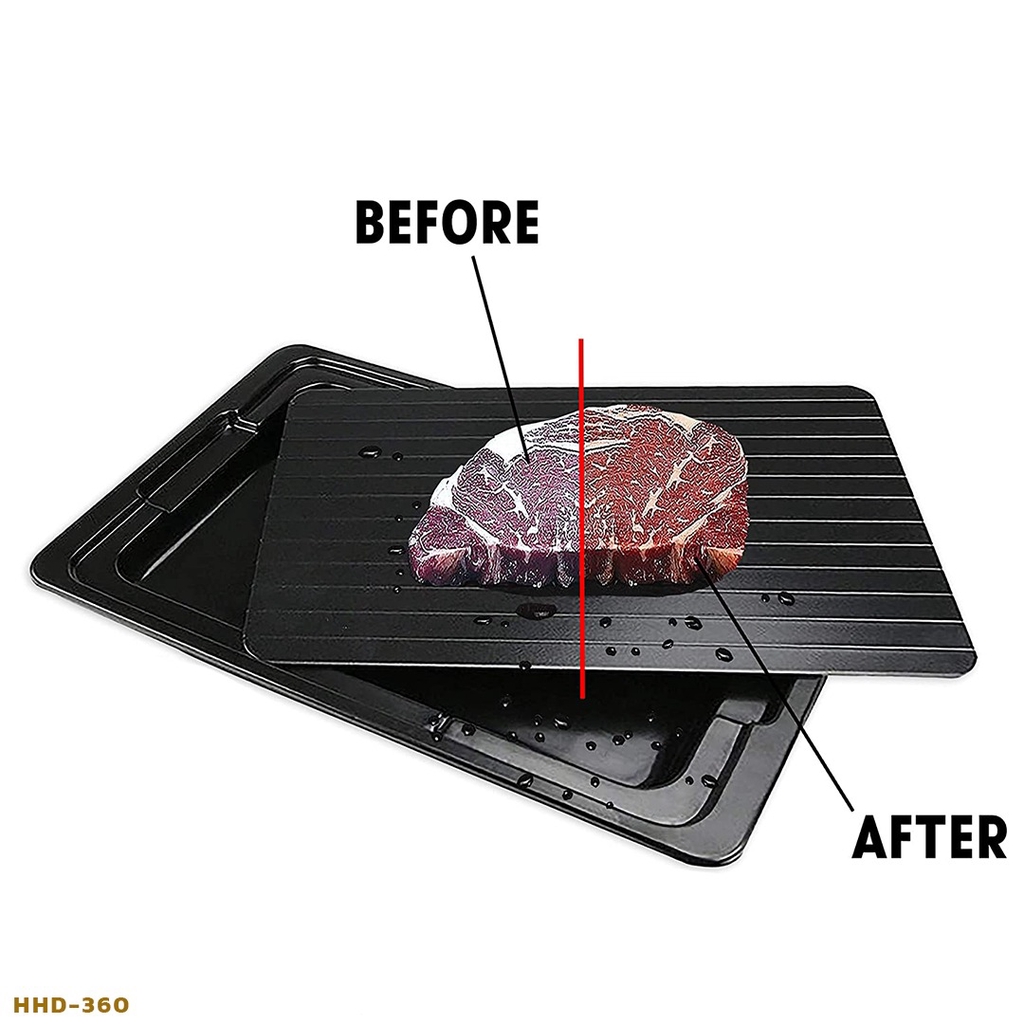 DEFROST EXPRESS . Defrost Plate Cepat Defrosting Tray Pelunak Makanan Beef Ikan Freezer Alas Pencair