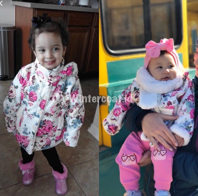 READY INDONESIA Mantel Jaket Winter anak perempuan musim dingin coat for girls children 5 - 6 tahun