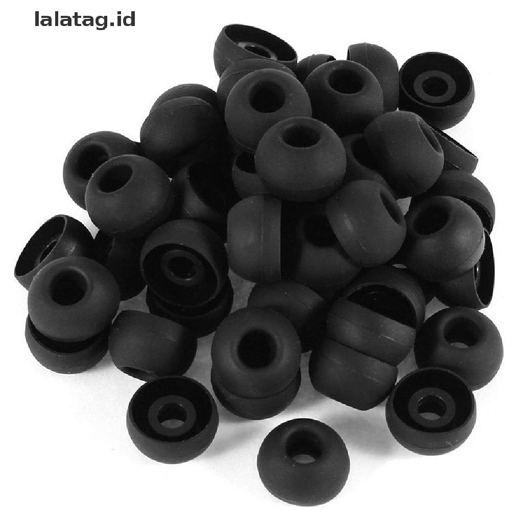 (Flyag) 50pcs Earbud Pengganti Bahan Silikon Lembut Untuk Earphone In Ear