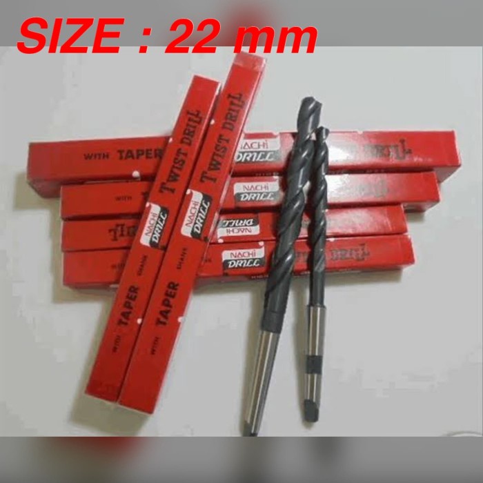 Mata Bor Besi 22 MM HSS Taper Nachi Mata Bor Kones Mata Bor Nachi