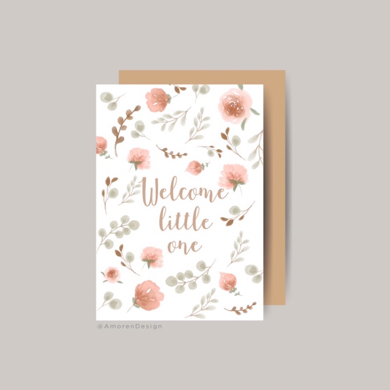 Kartu Ucapan Baby Born Greeting Card