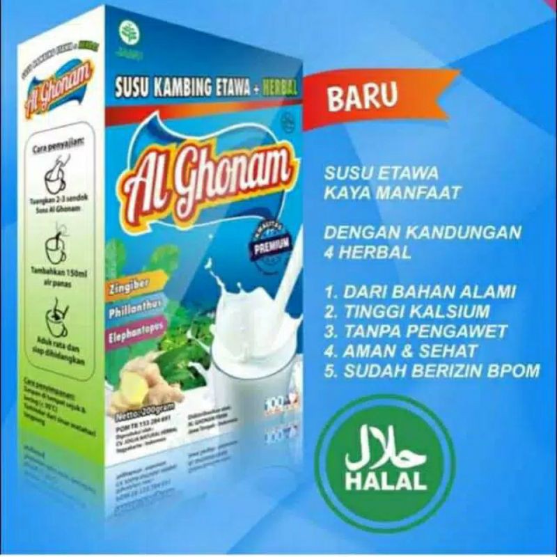 SUSU KAMBING ETAWA PLUS HERBAL MILK PRIMA ETAWA  ALGHONAM KALSIGO ETAGO MENAMBAH NAFSU MAKAN DAN MENJAGA KESEHATAN