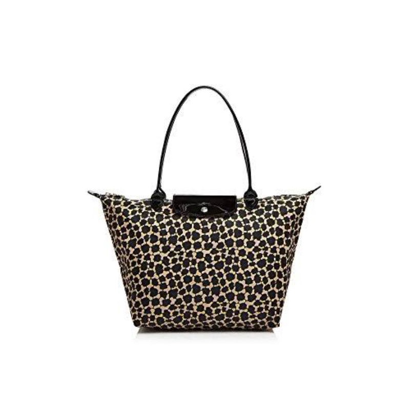 Longchamp Le Pliage Neo Fantasie Large Tote Abstract Leopard Cheetah Print