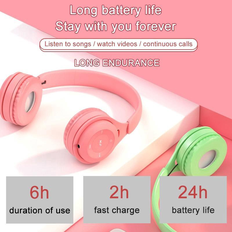 Headphone Macaron Y08 / Stn 36 Over Ear Bluetooth Wireless