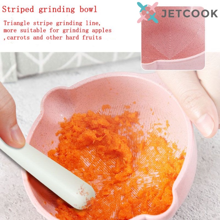 JetCook Baby Food Maker Grinding Bowl Alat Pembuat Makanan Bayi untuk MPASI 9-in-1