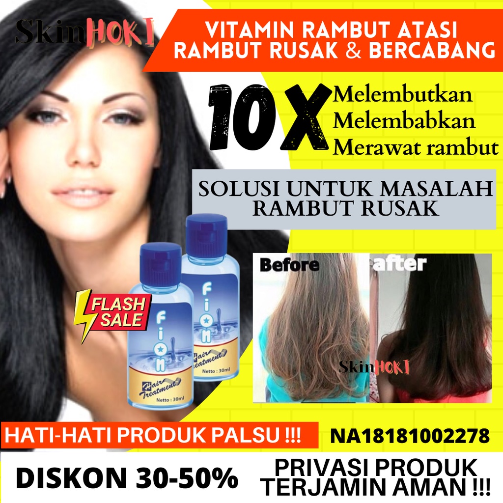 SERUM RAMBUT RONTOK PENGHALUS RAMBUT FION HAIR TREATMENT 30ML PERAWATAN RAMBUT ORIGINAL BPOM