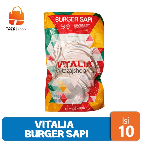 

Vitalia Burger Sapi isi 10 pcs