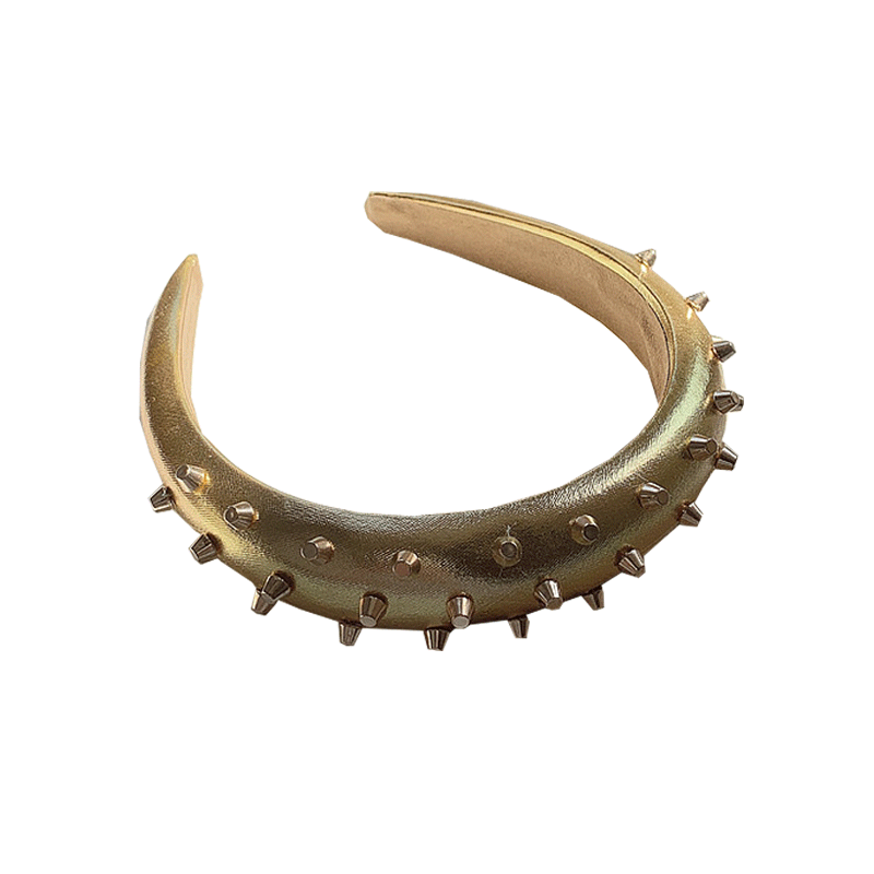 Cod Temperamen Eropa Dan Amerika Yang Solid Paku Keling Warna Kepribadian Retro Headband Eropa Dan A Shopee Indonesia