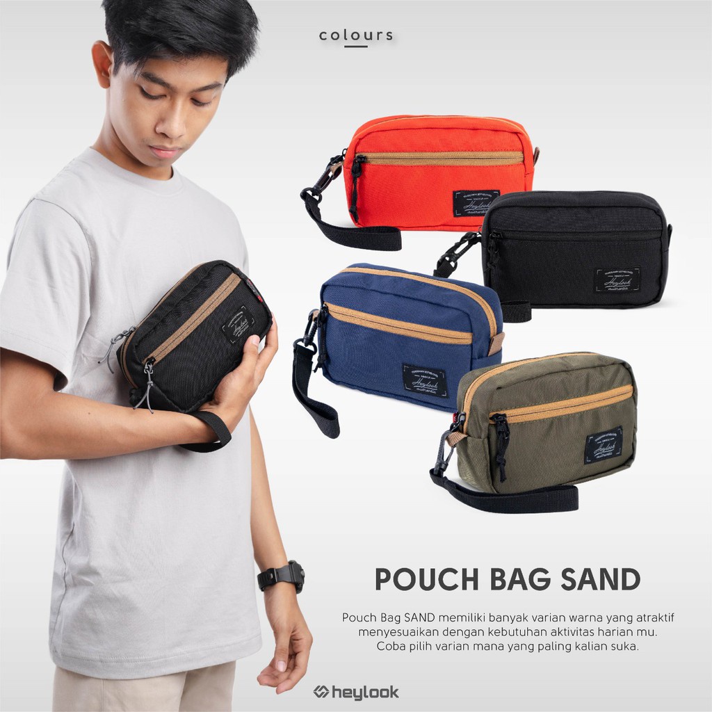 HEYLOOK Project - Pouch Bag SAND Pria Wanita Premium