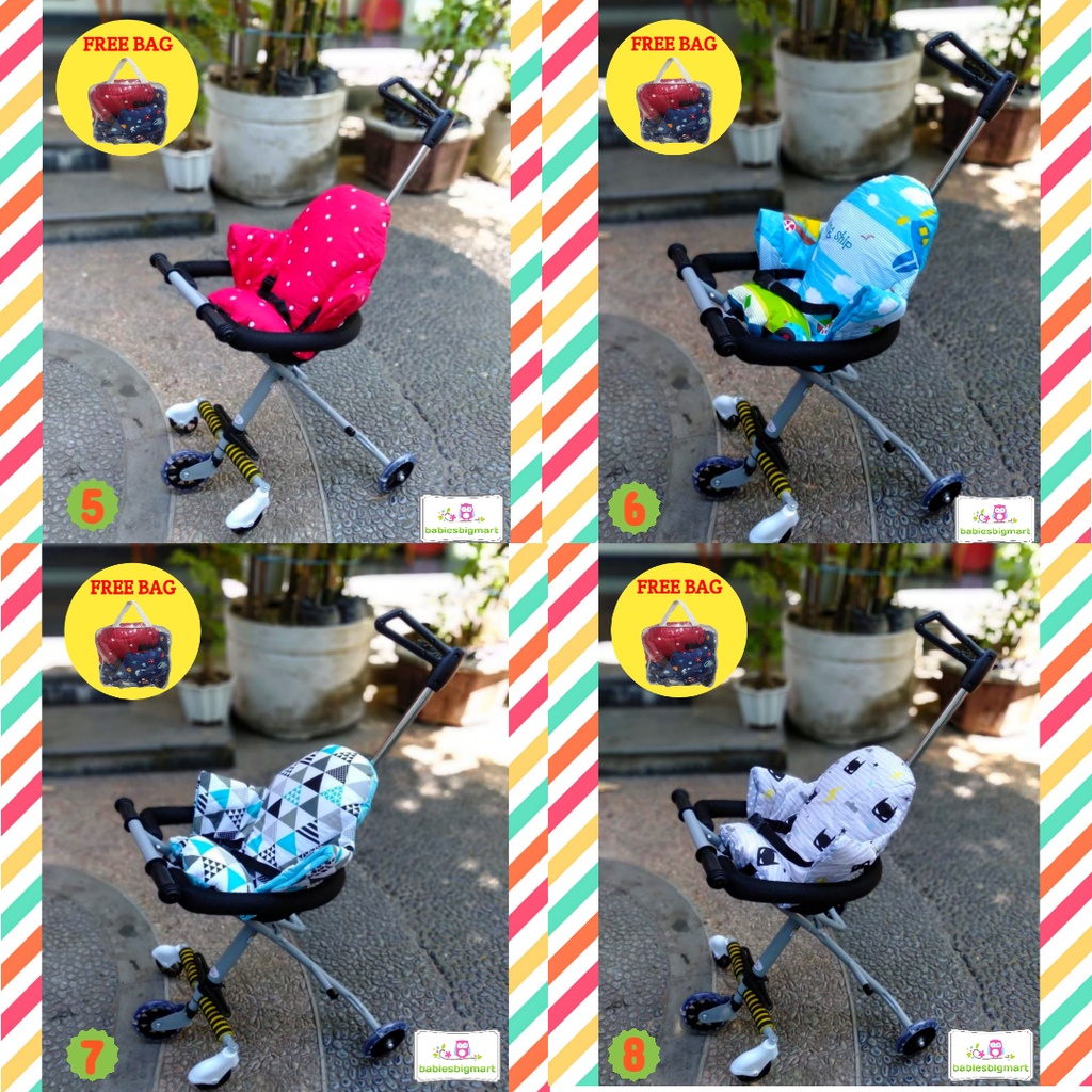 TRIKE PAD SANDARAN SEGITIGA ALAS STROLLER KERETA DORONG NEW