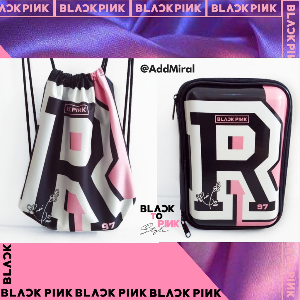 

PAKET TAS BLACKPINK ROSE & KOTAK PENSIL MODEL SMIGGLE BLACKPINK BLINK KPOP