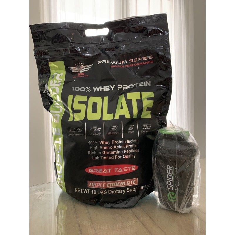 BXN Whey Protein Isolate 10lbs 10 lbs 10lb 10 lb