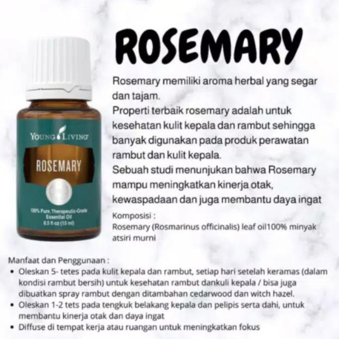 Rosemary Essential Oil Young Living 15ml Gibsonolshop8 Shopee Indonesia