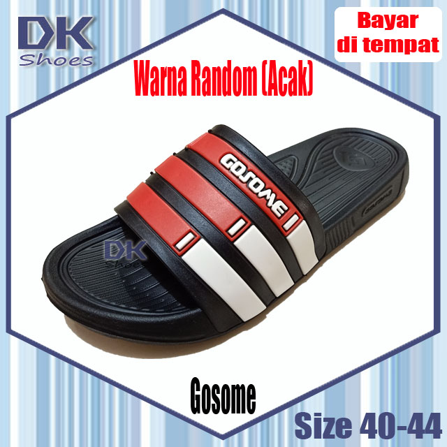 Gosome Sandal Karet Selop Laki 40-44 / Sandal Laki Ringan Waterproof / Sandal