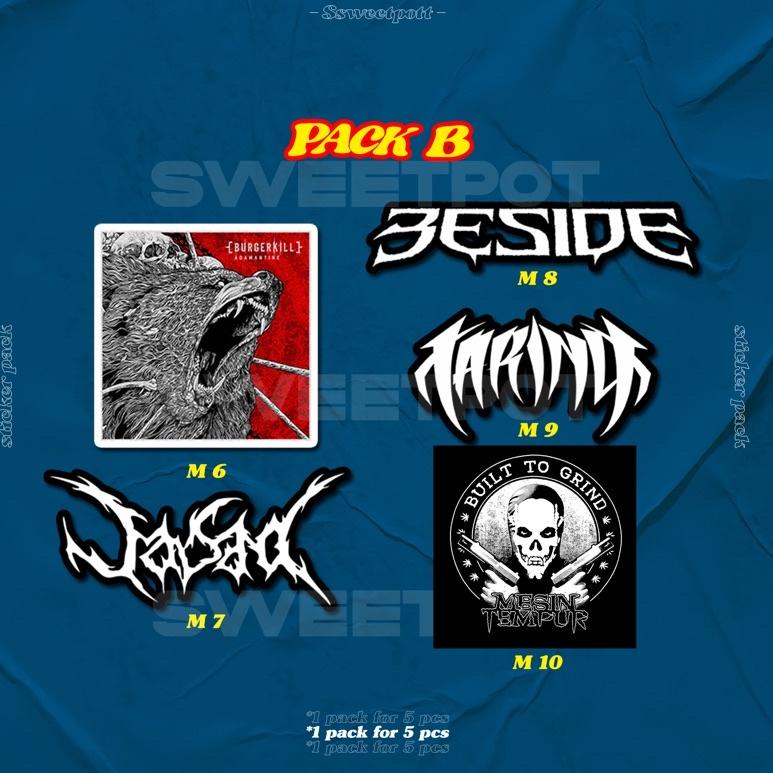 

ㆅ (BISA COD) STICKER PACK [INDONESIAN METAL BAND EDITION] / STICKER AESTHETIC / STICKER RANDOM ISI 5 / STICKER METAL / STICKER POP / STICKER INDIE / STICKER BAND HARGA TERMURAH 2785 ✿