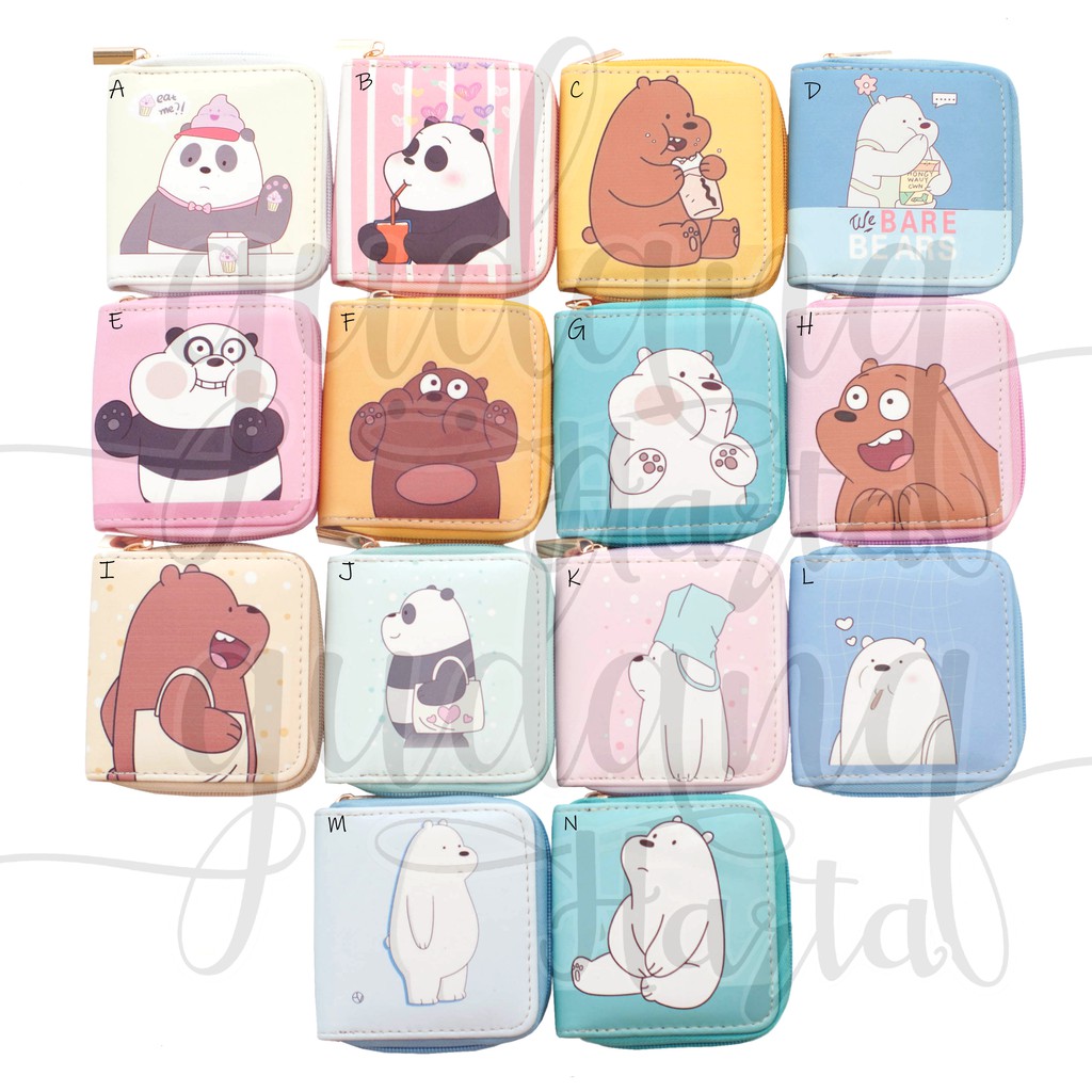 Dompet Lipat Karakter Beruang Panda Bear Dompet Wanita Lucu GH 402003