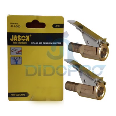 Jason Brass Air Chuck With Switch - Kepala Pompa Model Jepit