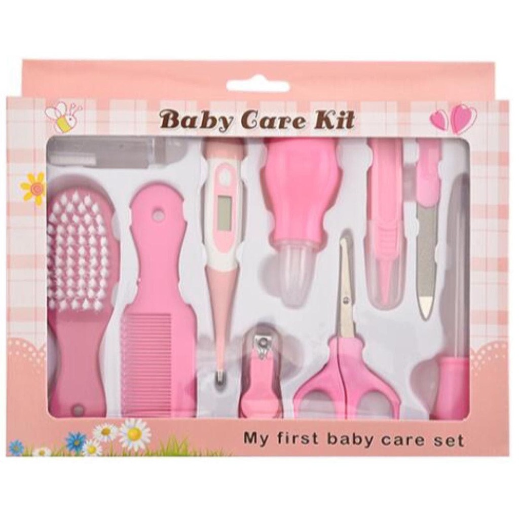 LIN058 - Baby care kit set 10in1, baby nail hair health care thermometer.