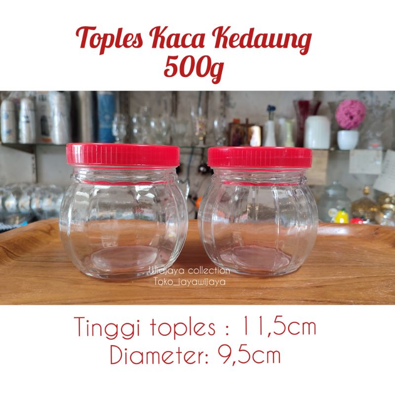 Toples Kaca kedaung/Toples beling/Candy jar/toples kue