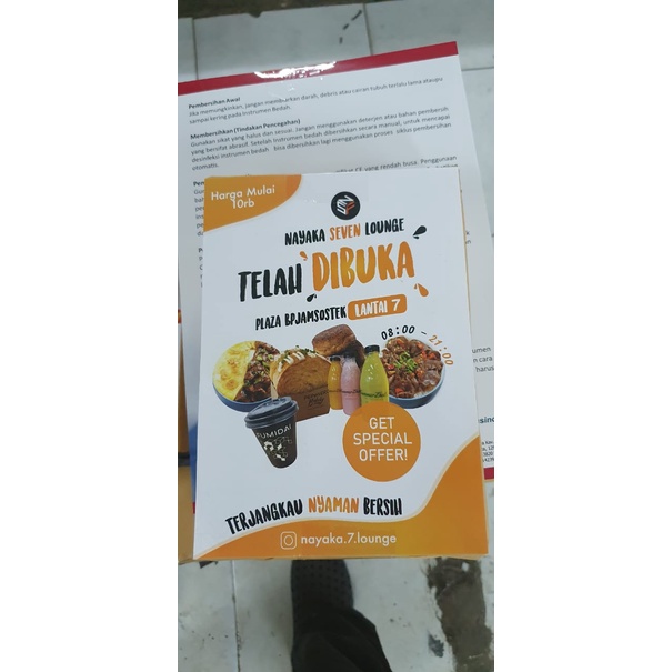 

RB Cetak Murah Brosur A4 (2 Sisi) Art Paper 120gr / 2 Rim (1000lbr)