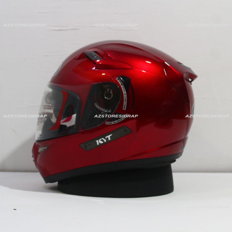 helm kyt k2r solid red maroon