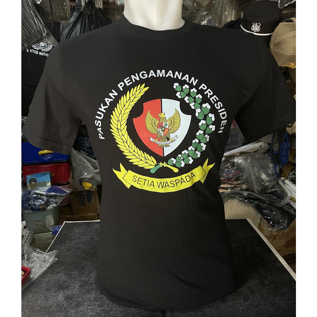 Kaos Katun Paspampres (Warna) - Kaos Paspampres RI - Kaos