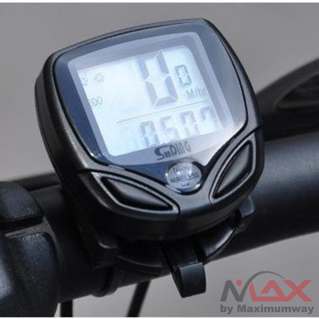 Speedometer Sepeda Wireless Display LCD pintar tanpa kabel Bicycle aksesoris gunung universal MTB