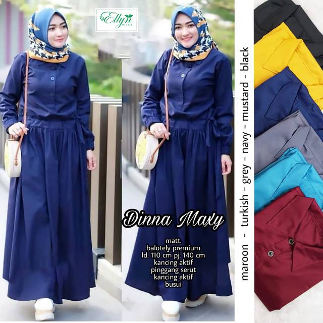 Gamis longdress muslim Diana Maxy