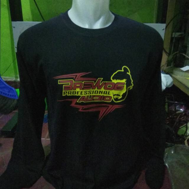 Kaos brewog profesional audio lengan panjang kaos musik kaos operator sound system