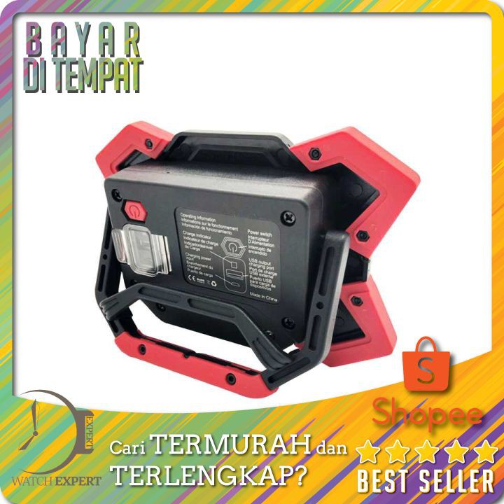 TERLARIS Senter LED COB 1200 Lumens + Power Bank 6600mAh