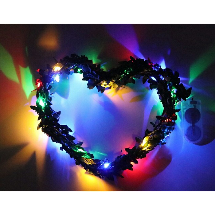 LED string light daun daun lampu led hias fairy light 2m star LED