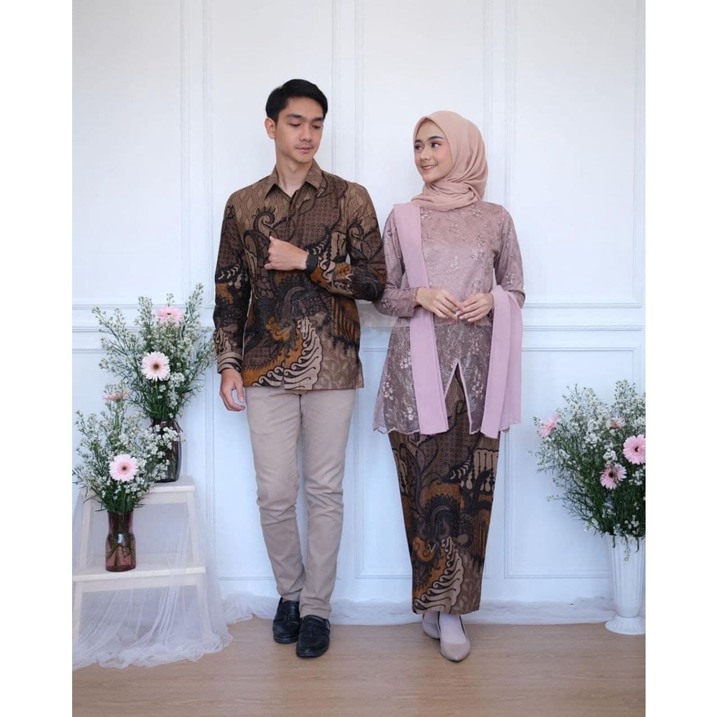 Kebaya Couple Modern Kebaya Tunangan Lamaran Wisuda WIDBATIK - Kebaya Couple Modern, Kebaya Tunangan Lamaran, Kebaya Wisuda, Kebaya Kondangan, Batik Couple akt shoop akitaid