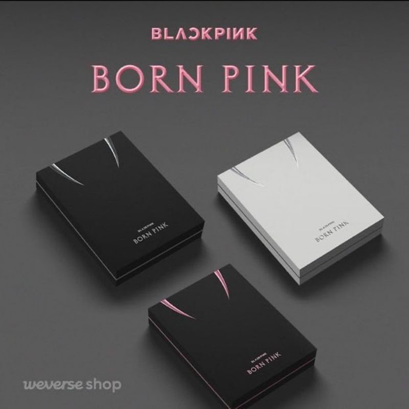 OFFICIAL BLACKPINK 2ND ALBUM BORN PINK VERSI SET KIT VINYL WEVERSESHOP